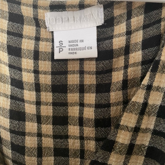 Women’s Urban Outfitters Uo Plaid button down, lace up checkered dress - Picture 5 of 5